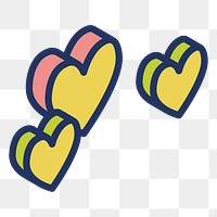 PNG valentine's icons illustration sticker, transparent background