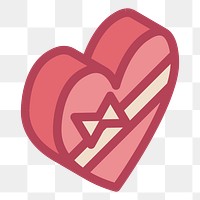 PNG valentine's icons illustration sticker, transparent background