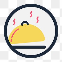 Cooked food png sticker, transparent background