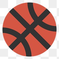 PNG basketball icon illustration sticker, transparent background