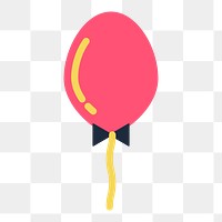 Party balloons png sticker, transparent background