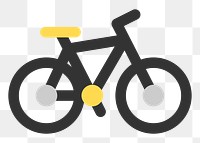 PNG bicycle icon illustration sticker, transparent background