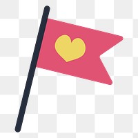 PNG flag icon illustration sticker, transparent background