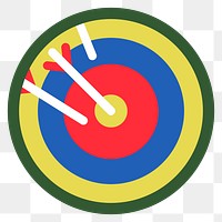 PNG target icon illustration sticker, transparent background