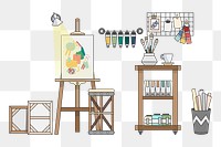 Workspace png illustration, transparent background