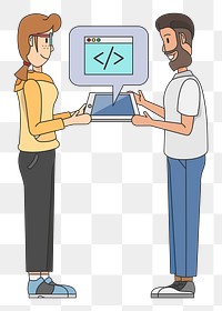 Programmer png illustration, transparent background