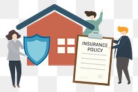 House insurance png illustration, transparent background