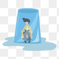 Mental health png illustration, transparent background