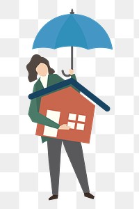 House insurance png illustration, transparent background