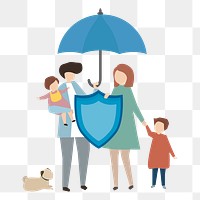 Life insurance png illustration, transparent background