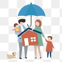 House insurance png illustration, transparent background