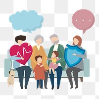 Life insurance png illustration, transparent background