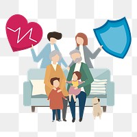 Life insurance png illustration, transparent background