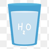 Drinking water icon png,  transparent background 