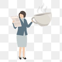Business woman png illustration, transparent background