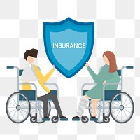 Health insurance png illustration, transparent background