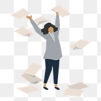 Business people png illustration, transparent background