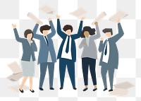 Business people png illustration, transparent background