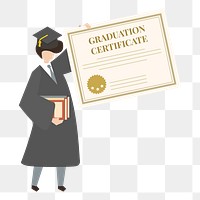 Graduation png illustration, transparent background