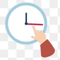 Png time management icon, transparent background