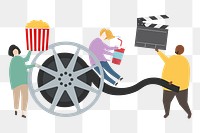 Movie png illustration, transparent background