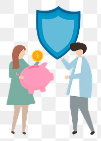 Savings png illustration, transparent background