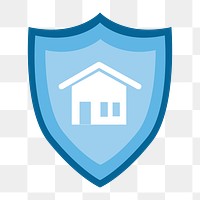 Home insurance badge icon png,  transparent background 