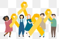 Awareness ribbon png illustration, transparent background