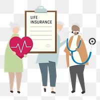 Life insurance png illustration, transparent background