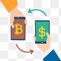 Bitcoin png illustration, transparent background