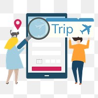 Travel png illustration, transparent background