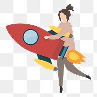 Rocket png illustration, transparent background