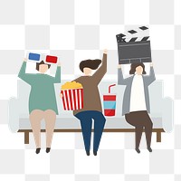 Movie png illustration, transparent background