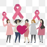 Awareness ribbon png illustration, transparent background