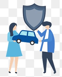 Car insurance png illustration, transparent background