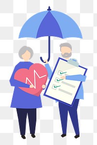 Health insurance png illustration, transparent background
