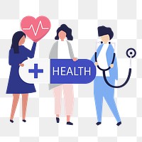 Health insurance png illustration, transparent background