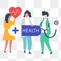 Health insurance png illustration, transparent background