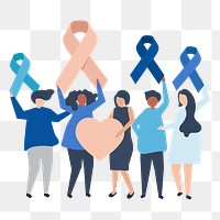 Awareness ribbon png illustration, transparent background