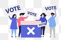 Vote png illustration, transparent background