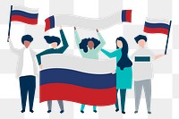 Russian flag png illustration, transparent background