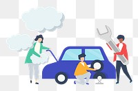 Car checkup png illustration, transparent background