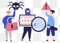 Malware png illustration, transparent background