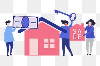 Real estate png illustration, transparent background