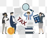 Tax png illustration, transparent background