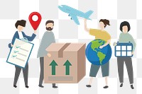 Logistics png illustration, transparent background