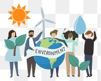 Renewable energy png illustration, transparent background