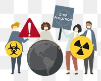 Air pollution png illustration, transparent background