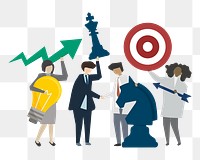 Business strategy png illustration, transparent background