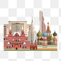 Russia png border, transparent background